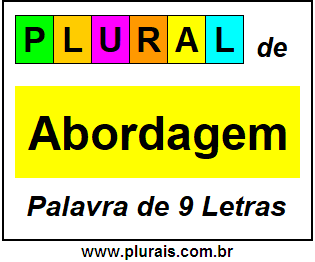 Plural de Abordagem