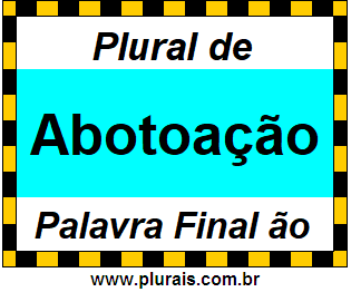 Plural de Abotoação