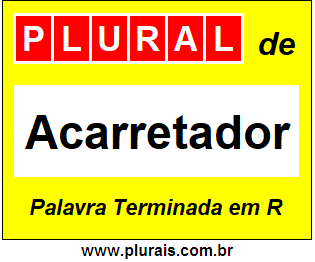 Plural de Acarretador