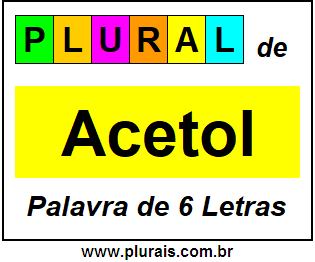 Plural de Acetol