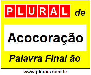 Plural de Acocoração