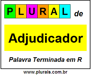 Plural de Adjudicador