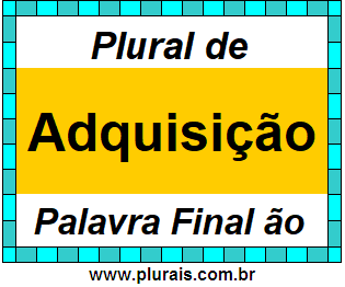 Plural de Adquisição