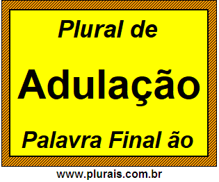 Plural de Adulação