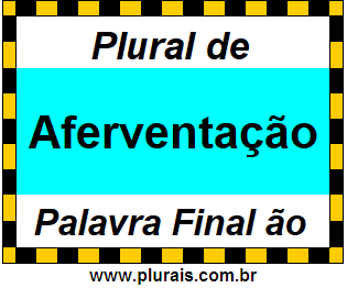 Plural de Aferventação