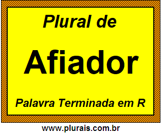 Plural de Afiador