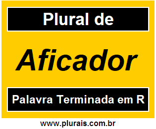 Plural de Aficador