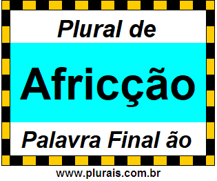 Plural de Africção