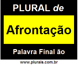 Plural de Afrontação