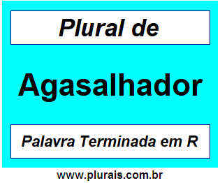 Plural de Agasalhador