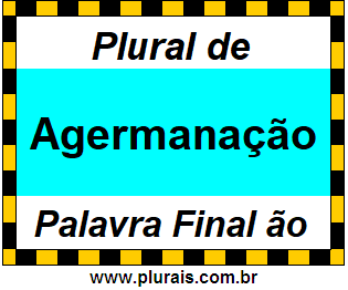 Plural de Agermanação