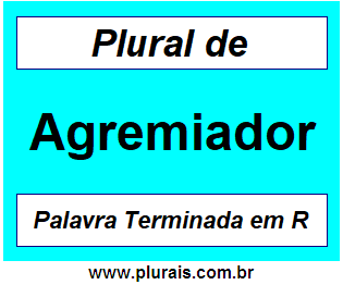 Plural de Agremiador