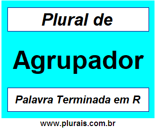 Plural de Agrupador