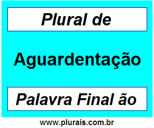 Plural de Aguardentação