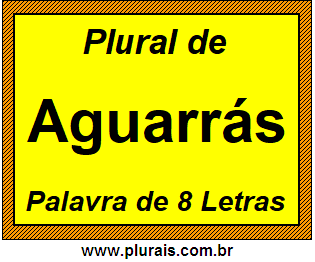 Plural de Aguarrás