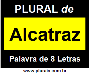 Plural de Alcatraz