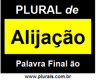 Plural de Alijação