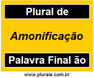 Plural de Amonificação