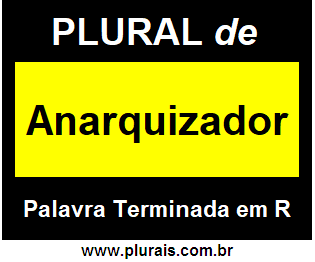 Plural de Anarquizador