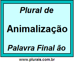 Plural de Animalização