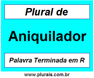 Plural de Aniquilador