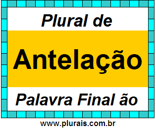 Plural de Antelação