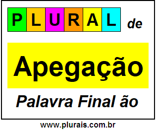 Plural de Apegação