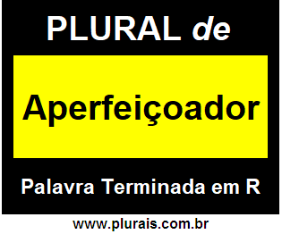 Plural de Aperfeiçoador