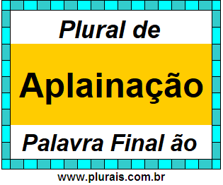 Plural de Aplainação