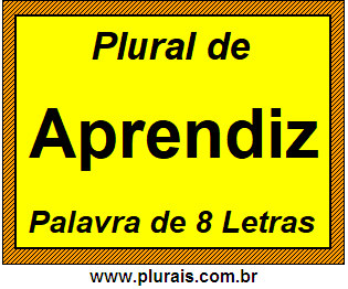 Plural de Aprendiz