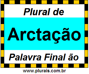 Plural de Arctação