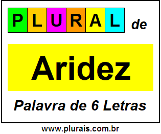 Plural de Aridez