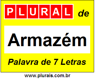 Plural de Armazém