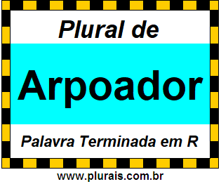 Plural de Arpoador