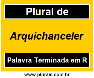 Plural de Arquichanceler