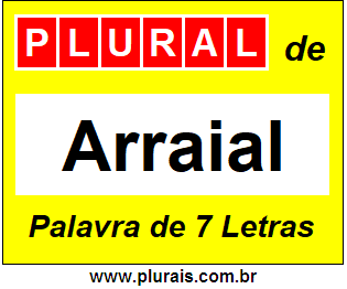 Plural de Arraial