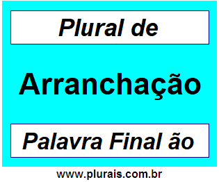 Plural de Arranchação