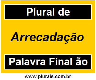 Plural de Arrecadação