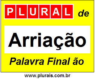 Plural de Arriação