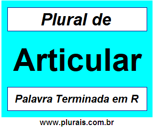 Plural de Articular