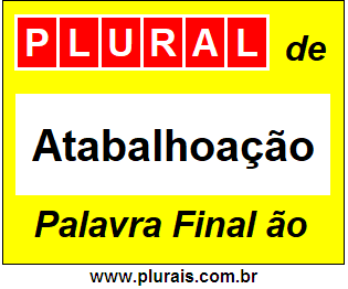 Plural de Atabalhoação