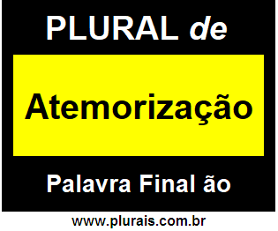 Plural de Atemorização