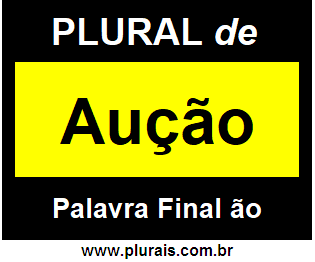 Plural de Aução