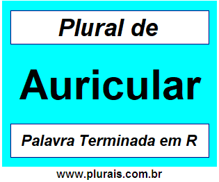 Plural de Auricular