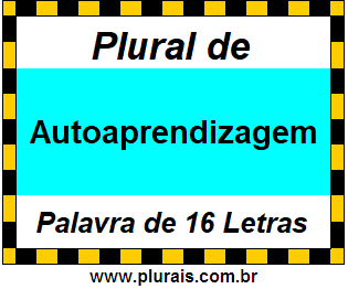 Plural de Autoaprendizagem