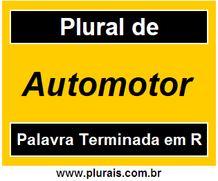 Plural de Automotor