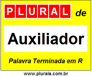 Plural de Auxiliador