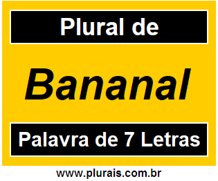 Plural de Bananal