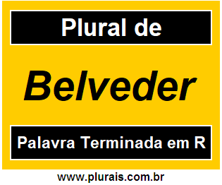 Plural de Belveder