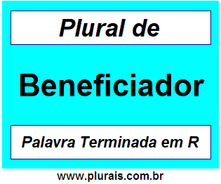 Plural de Beneficiador